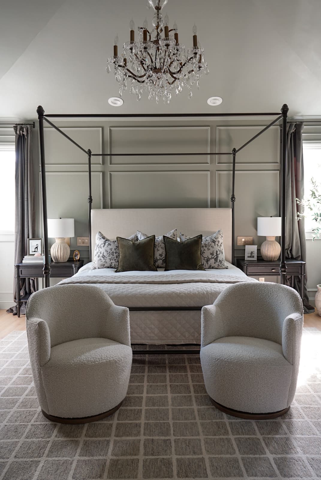 French Modern Primary — interior design by Nikka Winchell, Halcyon Haus Denver