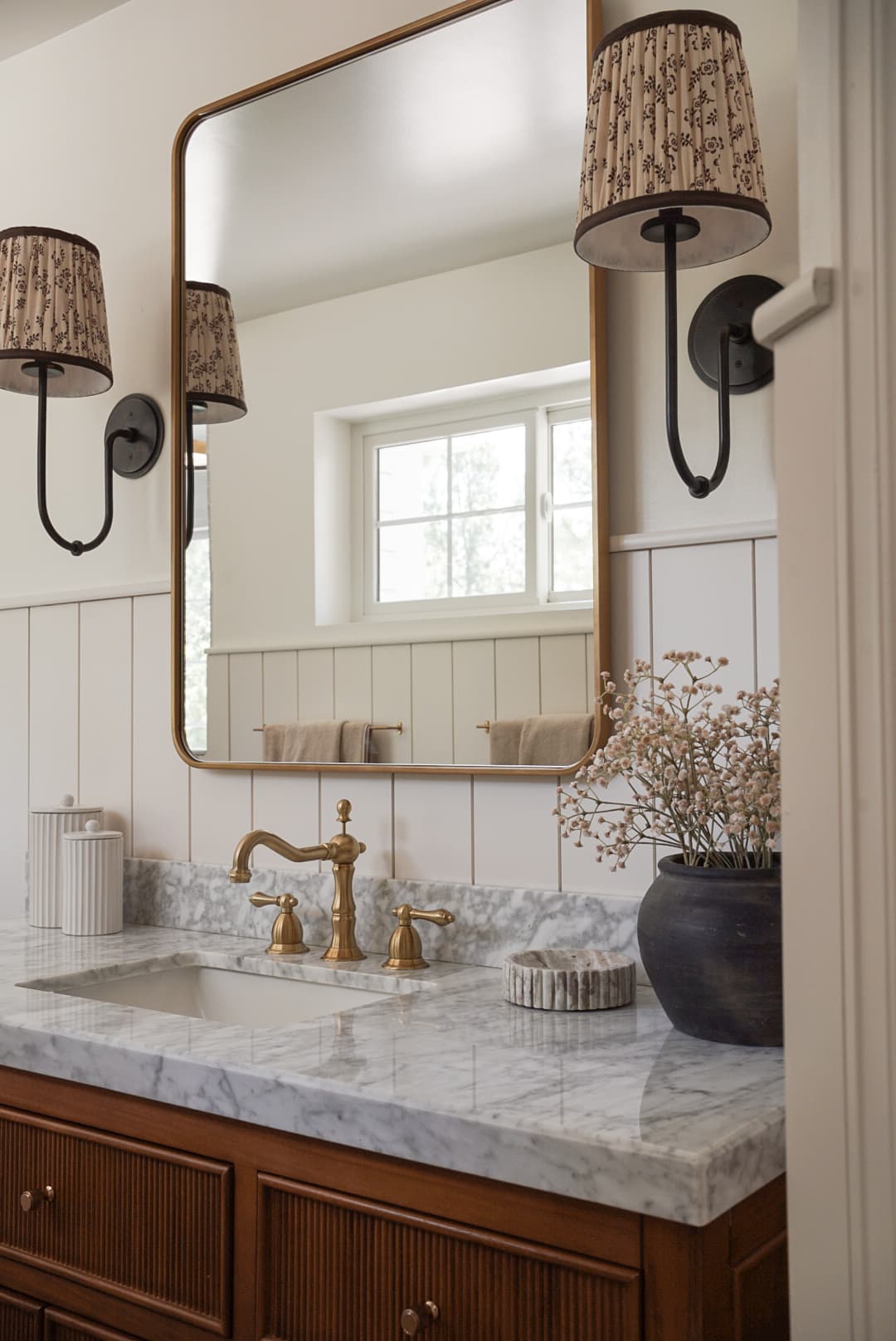 Canyon Cottage Primary Bath — interior design by Nikka Winchell, Halcyon Haus Denver